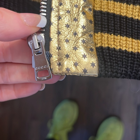 GUCCI GOLD SEGA BOMBER JACKET - Picture 7 of 9